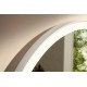 Зеркало Xarita Lite S 700/700 с круговым LED светильником, белый матовый 54966700