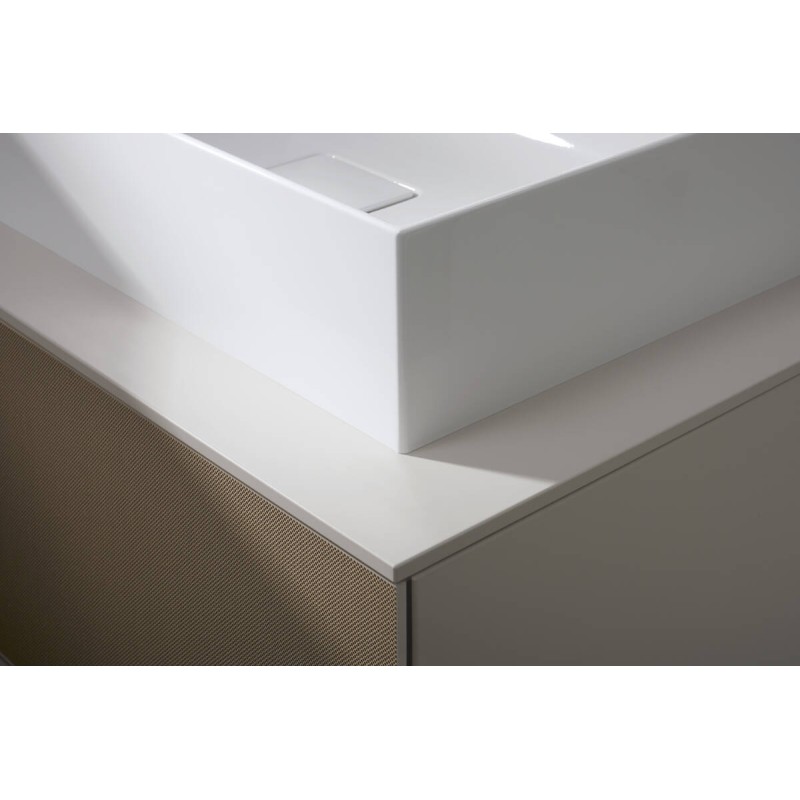 Накладной умывальник 600/480 Xevolos E с отверстием под смеситель, без перелива, 61094450 SmartClean