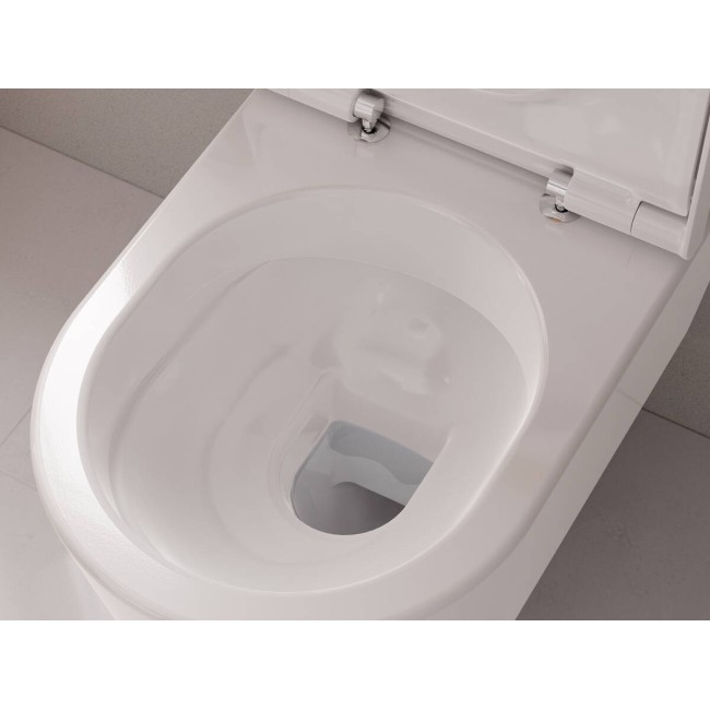 Унитаз подвесной hansgrohe EluPura S AquaFall Flush, SmartClean 61118450, без сиденья и крышки