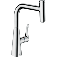 Смеситель hansgrohe Metris Select M71 для кухонной мойки, хром 73802000