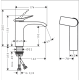 Смеситель hansgrohe Vivenis CoolStart для раковины без сливного гарнитура, хром 75024000