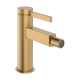 Смеситель hansgrohe Finoris для биде со сливным набором, бронза матовый 76200140