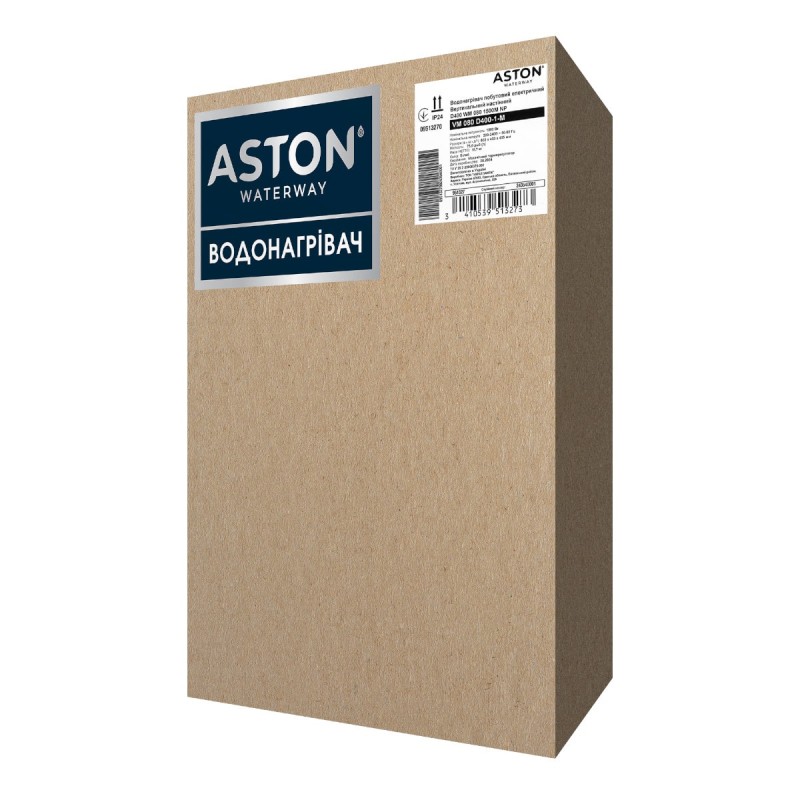 Водонагреватель бытовой электрический Aston Waterway VM 080 D400-1-M (1500W)