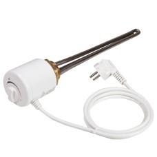 Тэн Tenko RS-R 3,0 кВт, резьба 1"1/4 ,прямой, с термостатом, нерж.