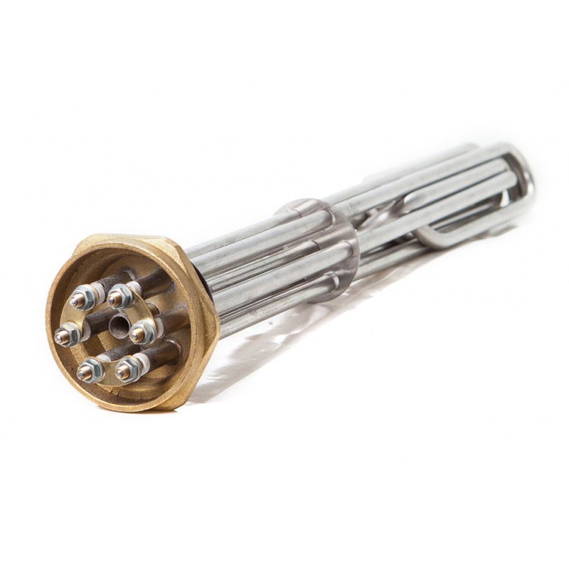 Блок тэнов 15000Вт крепление гайка латунная 2" L-450 mm