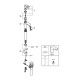 Grohe BauLoop Смеситель для умывальника, высокий XL-Size (32856000)