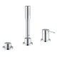Grohe Essence Одноважільний змішувач на ванну на три отвори (19976001)