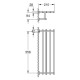Grohe Essentials Cube Полка для полотенец с дополнительной горизонтальной штангой, 600 мм (40512001)