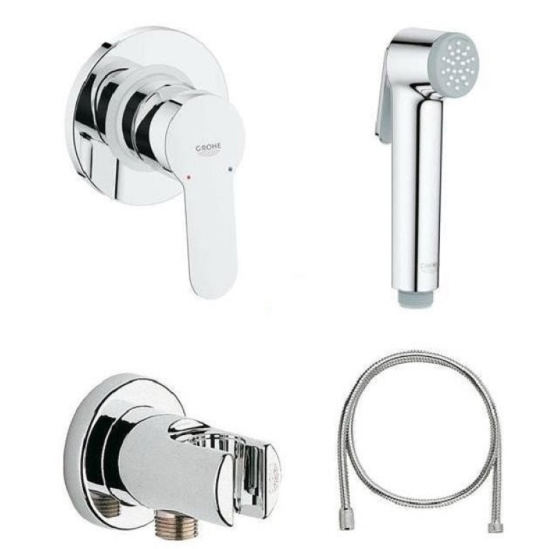 Grohe Набор 4 в 1 для туалета (гигиенический душ, смеситель скрытого монтажа, держатель, шланг) (28512001)
