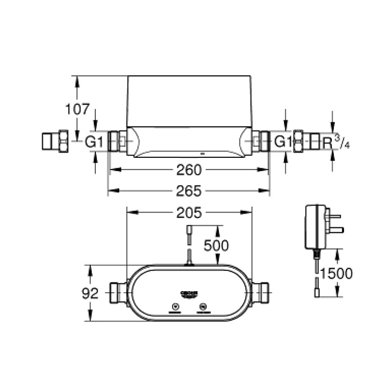 Grohe Sense Guard Интеллектуальный контроллер воды (22500LN0)