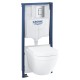 Grohe Комплект Euro Ceramic, инсталляционная система с подвесным унитазом с клавишей Skate (39328CB0)