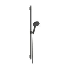 Душовий набір hansgrohe Raindance Alive Select S, Ecosmart 24603340 зі стійкою Unica S Puro 90, чорний матовий хром