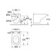 Grohe Подвесной безободковый унитаз GROHE Bau Ceramic с сиденьем з микролифтом (NW0005)