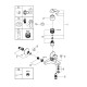 Grohe BauCurve Смеситель однорычажный для ванны (23599000)