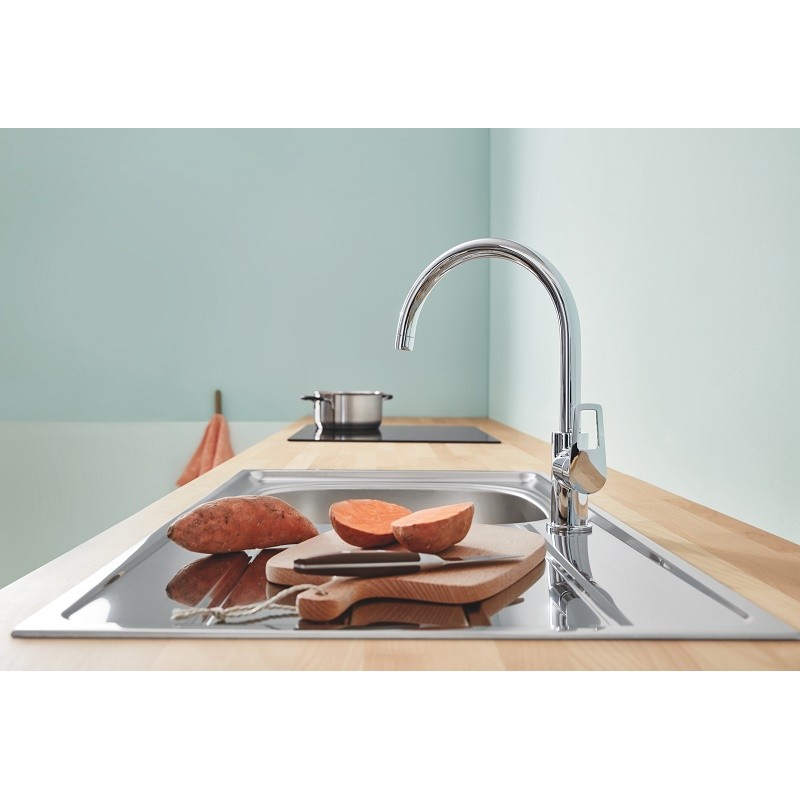 Grohe BauLoop Смеситель однорычажный для мойки (31232001)