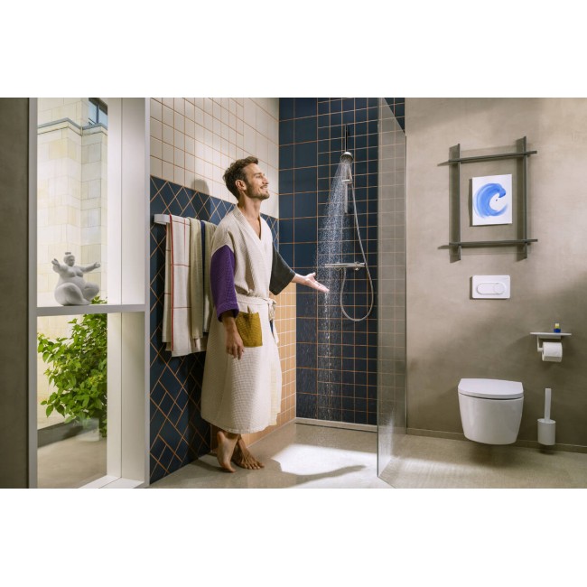 Душовий набір hansgrohe Activera Select S 2jet EcoSmart, 28048670 зі стійкою 72 см, чорний матовий