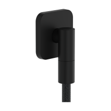 Шланговое подсоединение hansgrohe FixFit Fine Q с обратным клапаном, 28884670 черный матовый