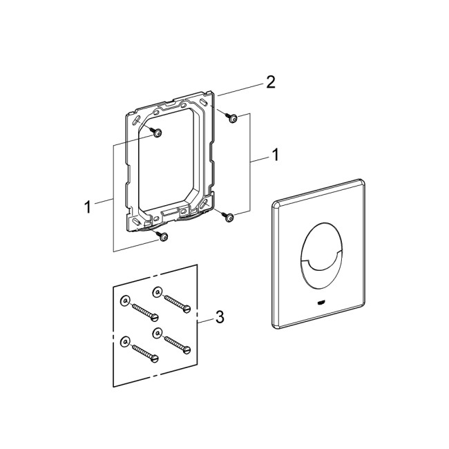 Grohe Панель смыва для унитаза GROHE Start вертикальная (38964P00)