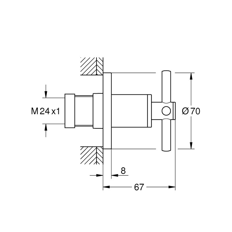 GROHE SPA Atrio Накладная панель скрытого вентиля (19069003)