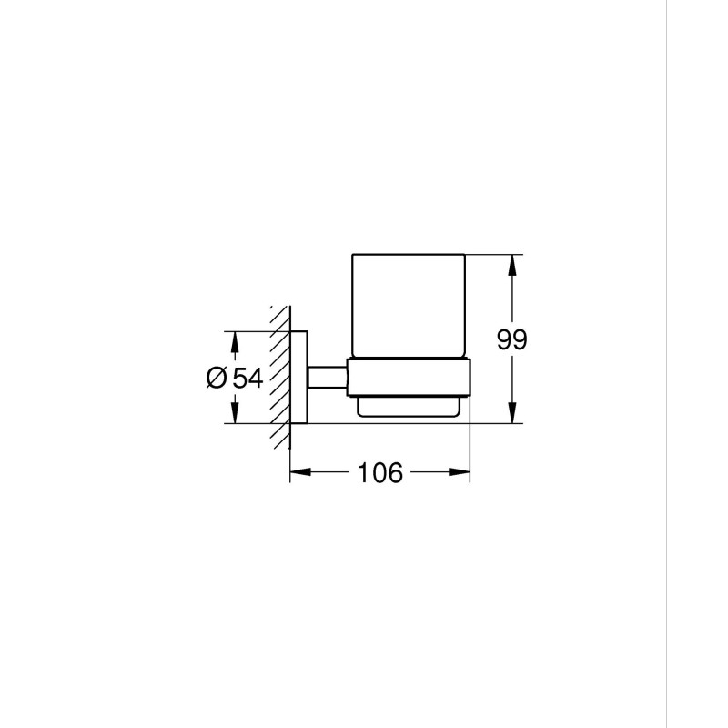 Grohe Essentials Стакан с держателем (40447DC1)