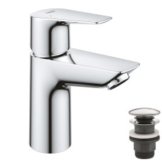 Grohe Start Edge Одноважільний змішувач для раковини S-Size + нажимний донний клапан (24199001)