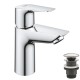 Grohe Start Edge Одноважільний змішувач для раковини S-Size + нажимний донний клапан (24199001)