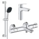 Grohe Комплект смесителей QuickFix Start 3 в 1 для ванны (UA202304TS)