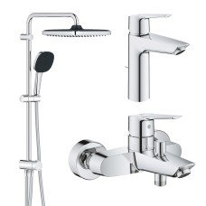 Grohe Комплект смесителей QuickFix Start 3 в 1 для ванной (UA202305RM)