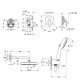 Grohe Eurosmart Набір для комплектації душа з Tempesta  250 (UA26415SC8)