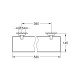 Grohe QuickFix Start Полочка стеклянная, 530 мм (412022430)
