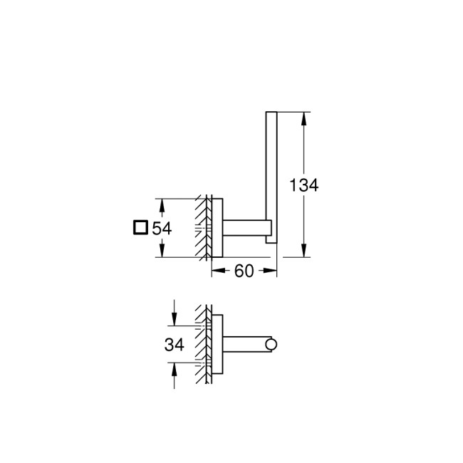 Grohe Quickfix Start Cube Держатель для запасного рулона туалетной бумаги (409792430)