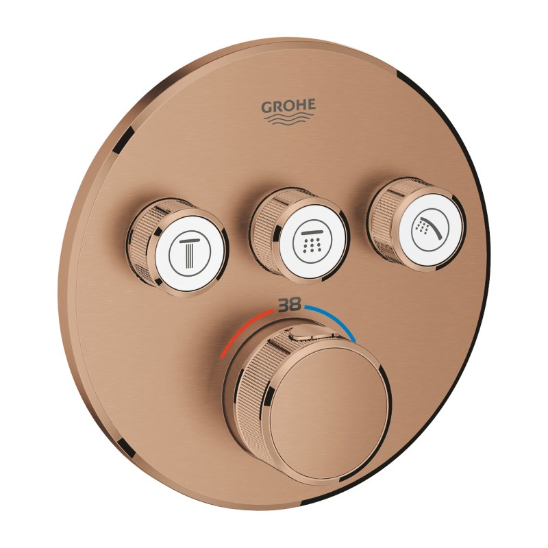 Grohe Grohtherm SmartControl Термостат для встраиваемого монтажа на 3 выхода (29121DL0)