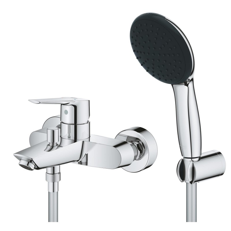 Grohe QuickFix Start Однорычажный смеситель для ванны + душевой набор (25283002)