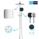 Grohe Quickfix Vitalio Comfort 250 Душова система Flex із перемикачем настінного монтажу (26698001)