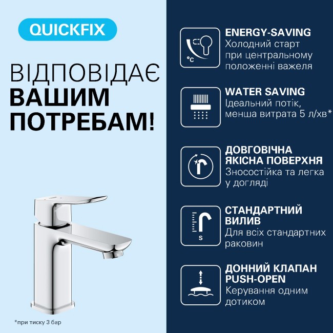 Grohe Dice Однорычажный смеситель для раковины  S-размера (1018610000)