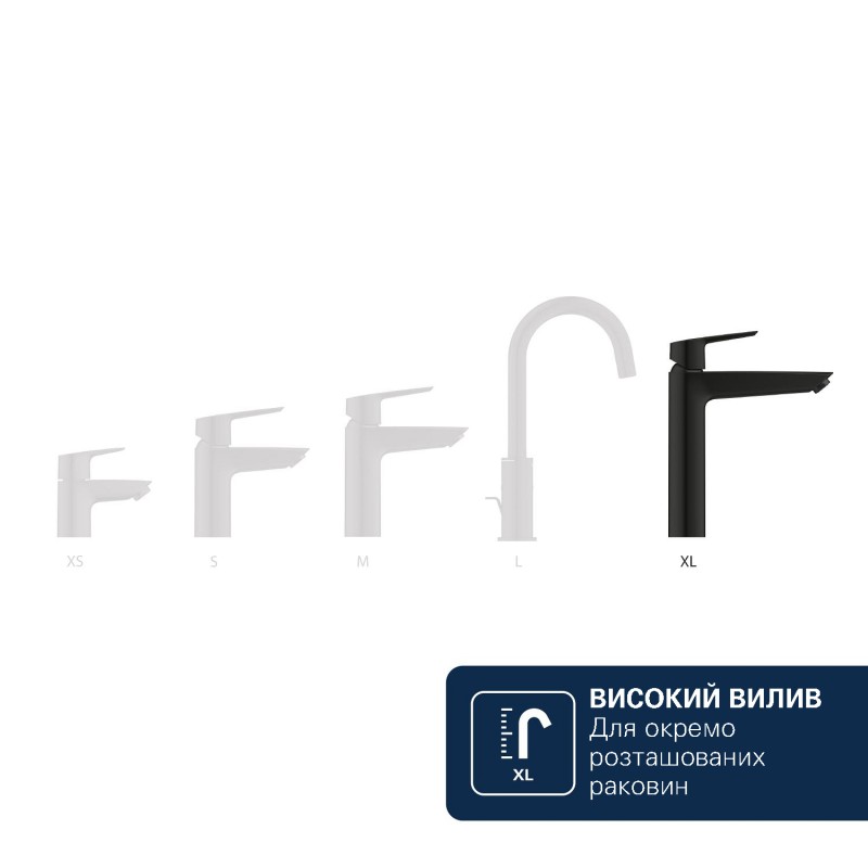 Grohe Dice Однорычажный смеситель для раковины XL-размера. (1018922430)