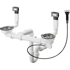 Сифон для мойки hansgrohe D15-11, хром 43932800