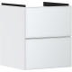 Тумба Xevolos E 480/475, с двумя выдвижными ящиками, 54172320 Matt Whitе / Metallic White