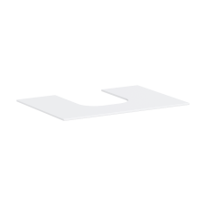 Консоль 980/550 Xevolos E з вирізом посередині для накладної раковини, 54209700 Matt White