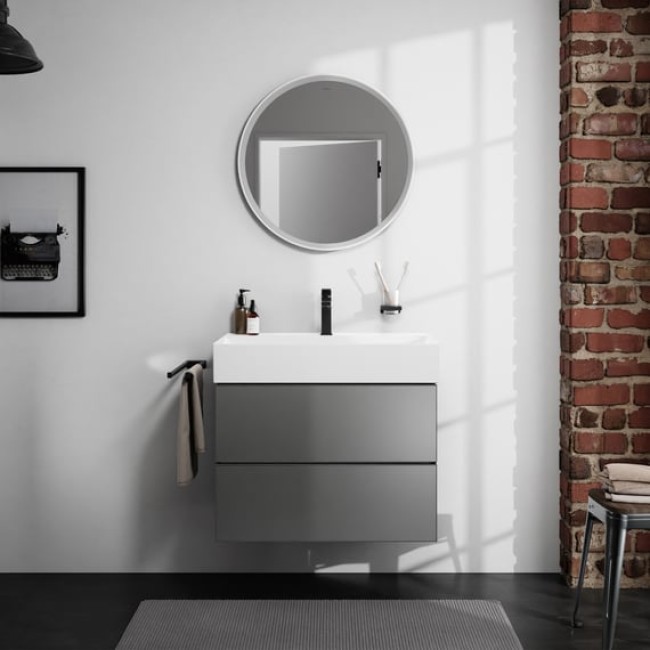 Зеркало Xarita S 700/700 с LED подсветкой и датчиком прикосновения, белый матовый 54982700