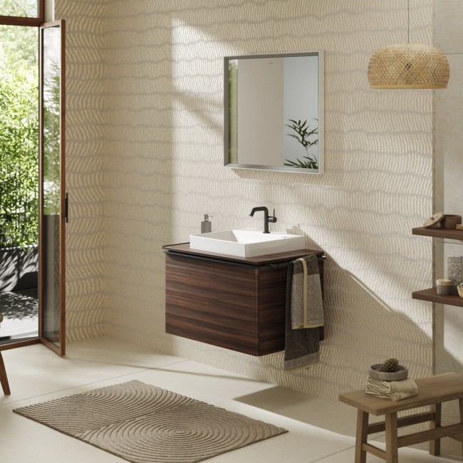 Накладний умивальник 500/480 Xelu Q без отвору під змішувач, без переливу, 61015450 з покриттям SmartClean