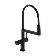 Змішувач hansgrohe Talis Select M54 PowderSpray для кухонної мийки 72861670, чорний матовий