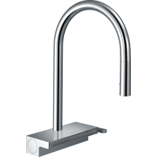 Змішувач hansgrohe Aquno Select M81 для кухонної мийки з висувним душем, хром 73831000