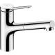 Змішувач hansgrohe Zesis M33 з витяжним душем для кухонної мийки, хром 74800000