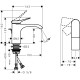 Смеситель hansgrohe Vivenis для раковины со сливным гарнитуром, хром 75014000