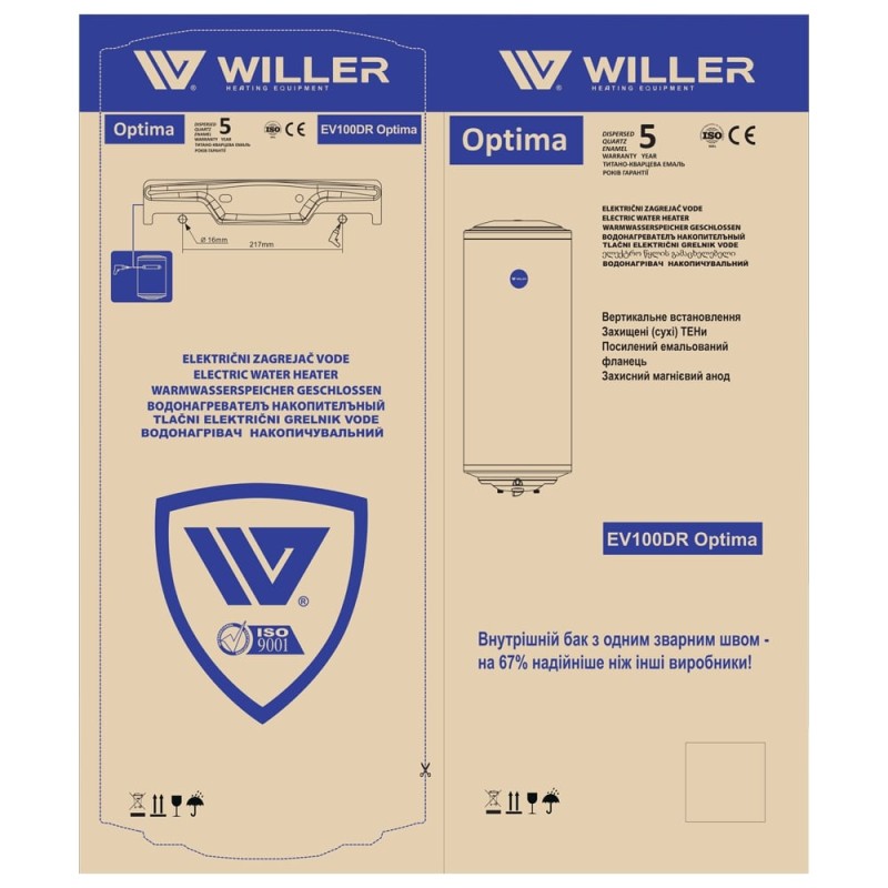 WILLER EV100DR Optima водонагреватель (бойлер) вертикальный