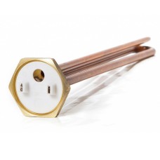 Тэн 1,5 кВт, гайка, прямой, под анод М6