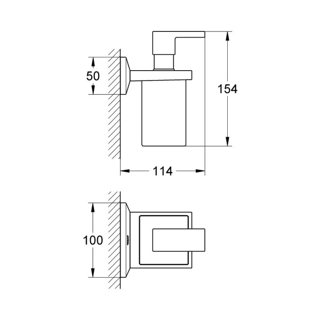 GROHE SPA Allure Brilliant держатель с дозатором для жидкого мыла (40494000)