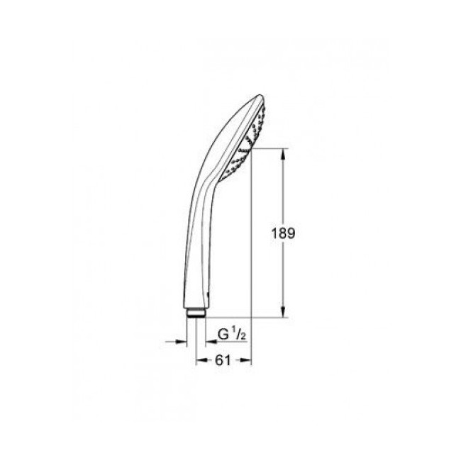 Grohe Euphoria 110 Mono Ручной душ, 1 вид струи (27265000)
