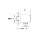 Grohe Euphoria Cube Подключение душевого шланга (27704000)